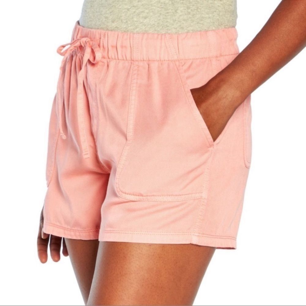NWT Gap Women's Lyocell Drawstring Pull-On Tencel Short XL Strawberry Ice
